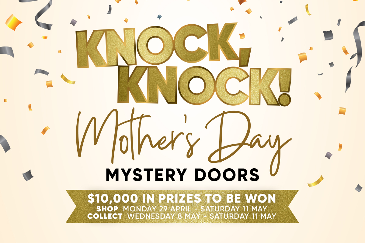 Knock Knock – Mother’s Day Mystery Door Promotion!!