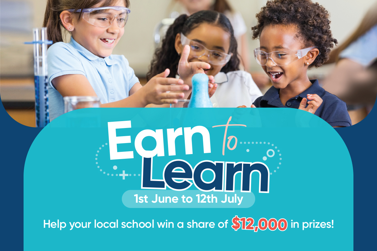 **Help your local school win a share of $12,000 in prizes**