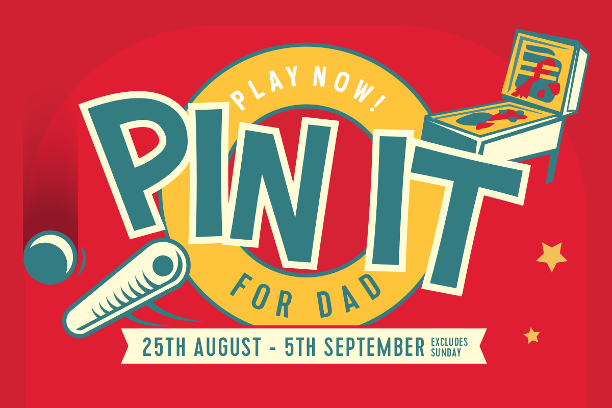 Pin It For Dad!  Win a Brand New Pinball Machine!