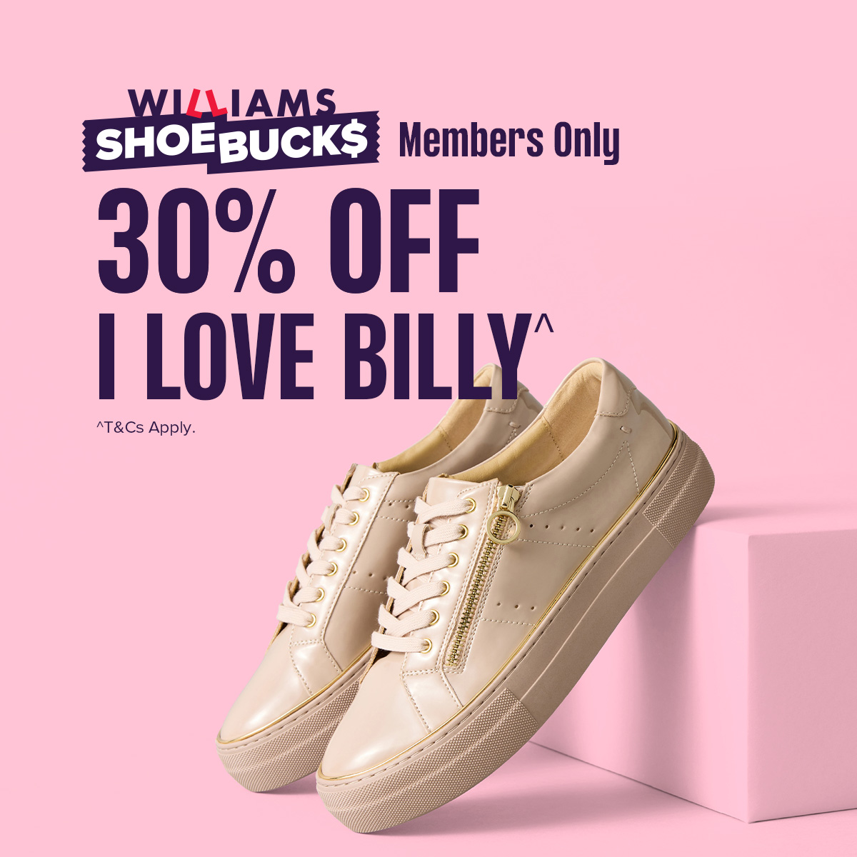 Members Only: 30% Off I Love Billy at Williams!